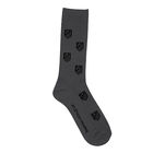 Gray Monochrome Crest Socks
